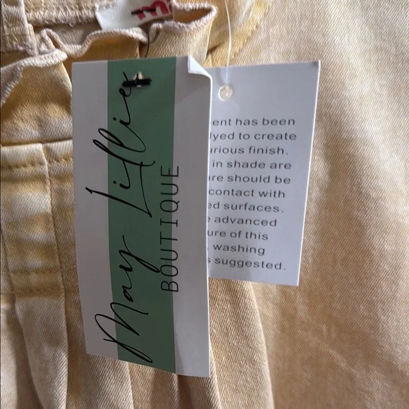 NWT Mazik Yellow Ruffle Sleeve Blouse 1X - Picture 3 of 6